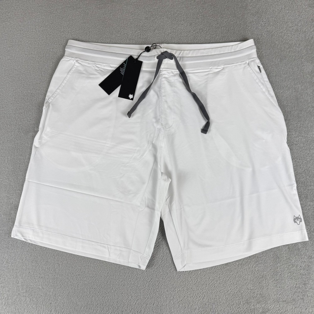 Greyson Guide Sport Shorts Mens XXL Arctic White Stretch Golf Pockets $98 NWT